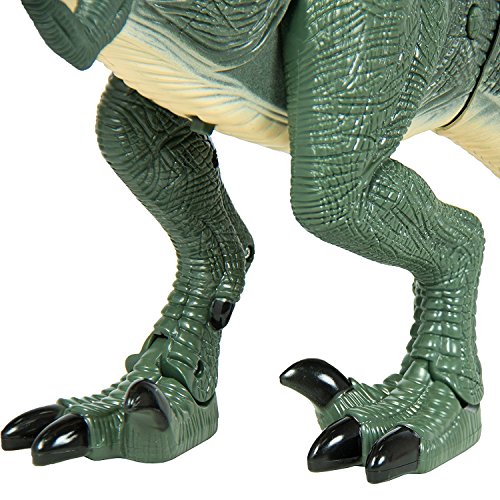 FanBell Remote Control Dinosaur RC Toys Rex Dinosaur Tyrannosaurus T-Rex Velociraptor Dragon Toy Lights Sounds Walking and Roaring Kid Pet Animal