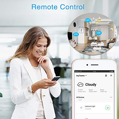 Smart Plug,Gosund 16A Smart Outlet Works with Alexa, Google Home, IFTTT for Voice Control,No Hub Required,Wi-Fi Remote Control Your Smart Socket with Schedule from Anywhere,ETL and FCC Listed(2Packs)
