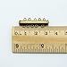 Beautiful Bead 10Pcs 5 Strand Slides Magnetic Tube Clasp For Necklace Jewelry Findings, Bronze