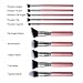 Jessup Kabuki 10pcs Pink/Silver Cosmetics Makeup Brush Tools kit Buffer Eyeliner Blending Eye Concealer Power Foundation Handmade Fiber Hair Brush Set T068