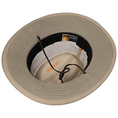 Stetson Takani Safarihut Damen/Herren - Hut aus 100% Baumwolle - Stoffhut mit UV-Schutz 30 - Sonnenhut mit Kinnband… – Bild 5