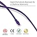 GearIT Cat 6 Ethernet Cable (10-Pack 3 Feet) Cat6 Network Patch, 10Gbps, RJ45, Snagless Cord, Gold-Plated Connectors, Internet for PC, TV, Tablet, Router, Printer, Servers, IT Data Center - Purple