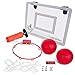 Stumptown Sportz Mini Basketball Hoop with Breakaway Rim - Includes 2 Mini Basketballs & Hand Pump with 3 Inflation Needles - Designed for Over-The-Door use