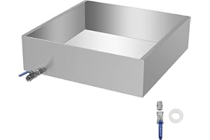 VBENLEM Maple Syrup Evaporator Pan 24x24x7 Inch Stainless Steel Maple Syrup Boiling Pan for Boiling Maple Syrup