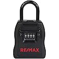 VaultLOCKS 5000 Lock Box, Branded with RE/MAX Logo, Portable, Resettable Code, 4-Digit Numeric Combination, Branded Lockbox, Holds Multiple Keys or Key Cards, Weather Cover, Rubber Bumper Protection