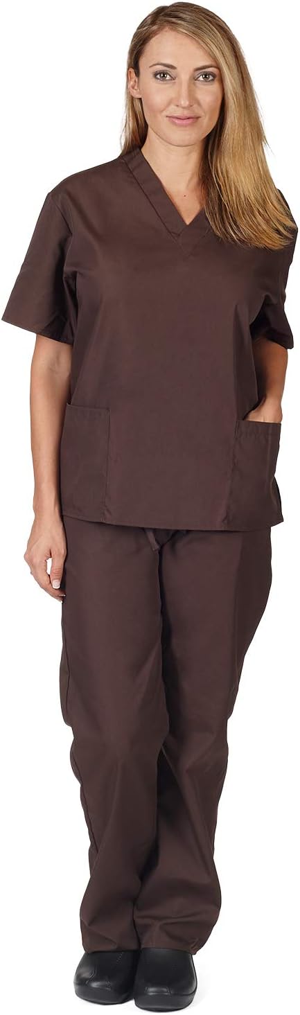 Natural Uniforms Women's Scrub Set Medical Scrub Tops and Pants