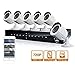 LaView 8 Channel 720P HD DVR Security System with 1TB Surveillance HDD and 6 x 720P Day/Night Bullet Cameras (White) LV-KDT0806B7W-1TB
