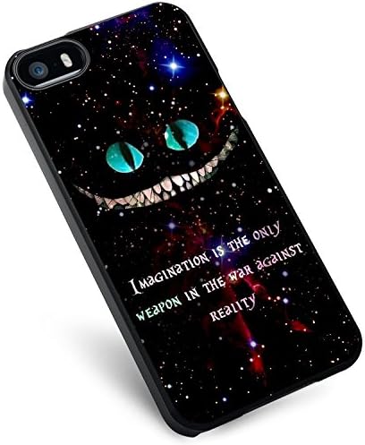 Alice in Wonderland Cheshire Cat Quote Case for iPhone 5/5s black