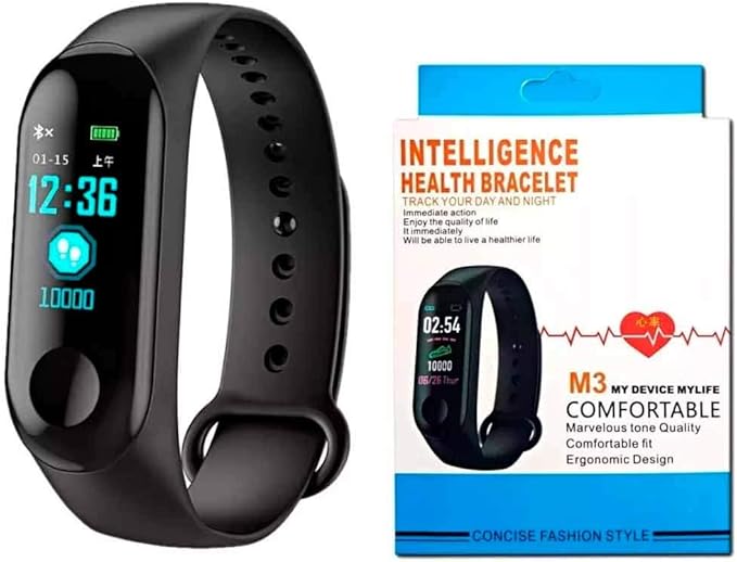 Relógio smartwatch smart band m3 bluetooth preto Clearance