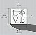 Love Stencil by StudioR12 | Square Paw Print Word Art -Reusable Mylar Template | Painting, Chalk, Mixed Media | Use for Journaling, DIY Home Decor-Animal Lover-Choose Size (6