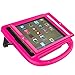 eTopxizu Kids Case with Built-in Screen Protector for iPad 4, iPad 3 and iPad 2, Shockproof Convertible Handle Stand Case Cover for iPad 2nd 3rd 4th Generation, Rose Pink
