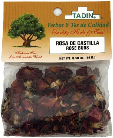 Tadin Herbs & Tea, Rosa De Castilla Rose Buds), 0.5-Ounce Cellophane Bags (Pack of 4)