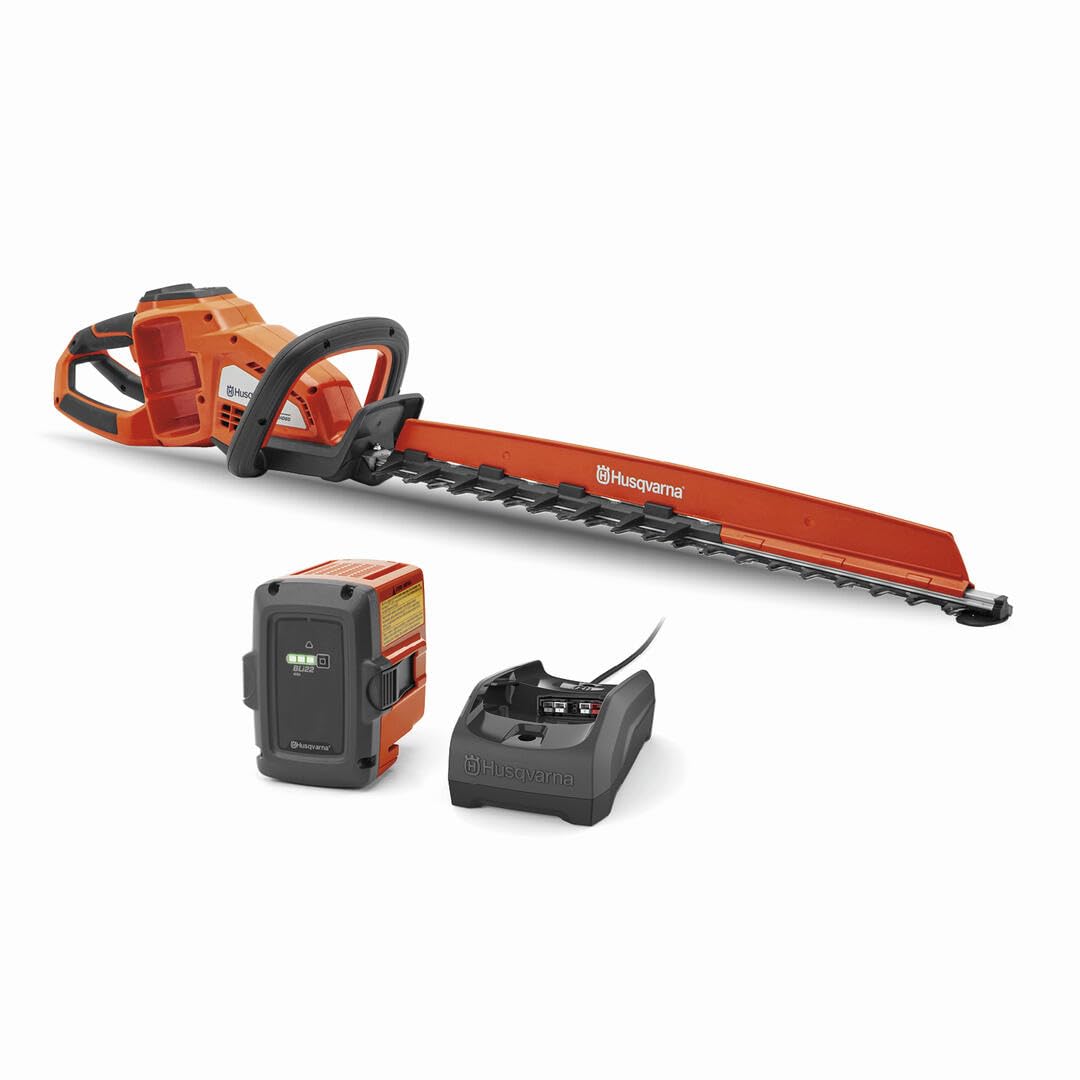 Husqvarna Hedge Master 320iHD60 Battery Hedge Trimmer, 24-Inch Electric Trimmer with Brushless Motor for Efficiency and Durability, 40V Lithium-Ion 4Ah Battery and Charger Included, 970592602