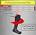 BLITZU Compression Socks 20-30mmHg for Women Clothing Active Base Layers Compression Grey L