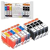 K-Ink Compatible Ink Replacement Cartridges for 564XL 564 XL (4 Big Black, 2 Cyan, 2 Magenta, 2 Yellow)