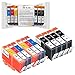 K-Ink Compatible Ink Cartridges Replacement for HP 564XL 564 XL (10 Pack)