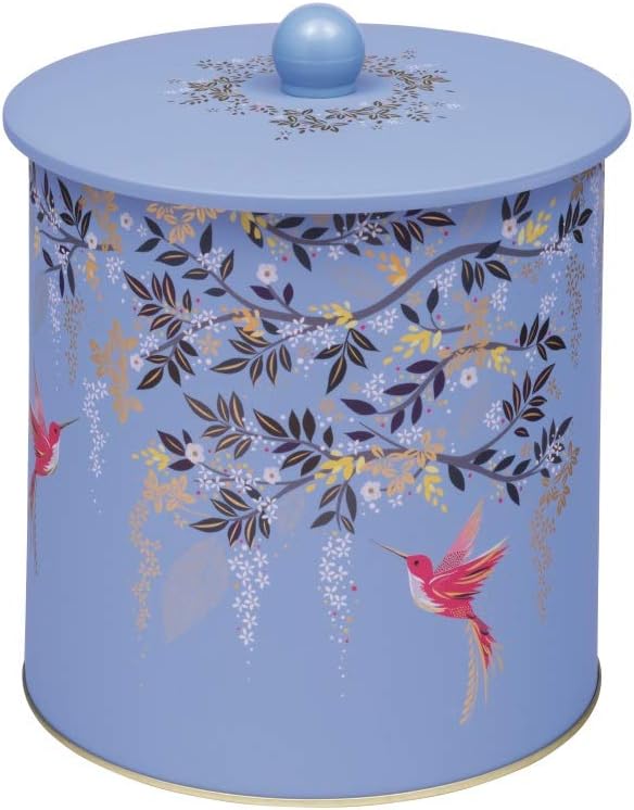 Sarah Miller London Chelsea Royal Blue Cookie Jar Biscuit Tin Food Storage Canister