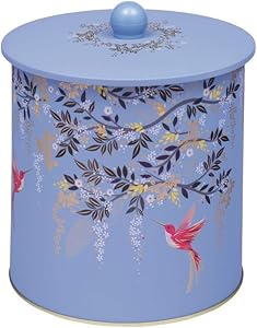 Sarah Miller London Chelsea Royal Blue Cookie Jar Biscuit Tin Food Storage Canister