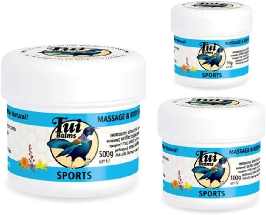 Tui Balms Natural Sports Massage Balm Wax Made with Organic Beeswax, Arnica, Calendula and Manuka by Non Profit