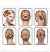 Wisdompark 2 Pieces Hair Styling Disk Donut Bun Maker Former Foam French Twist Hairstyle Clip DIY Doughnuts Hair Bun Tool
