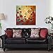 Wieco Art Dragonfly Extra Large Modern Flowers Artwork 100% Hand Painted Gallery Wrapped Floral Oil Paintings on Canvas Wall Art Ready to Hang for Living Room Home Decor Office Decorations XL