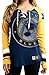 St. Louis Blues Women's NHL Majestic "Hip Check" Lace Up V-Neck Shirt