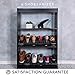 SHOESANIZER adjustable shoe organizer - Double closet storage shoe slots. Best for Shoe racks, Shoe shelves and Cabinets. Home space saver shoe stackers (8 Piece Black )