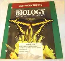 Amazon.com: Biology: An Everyday Experience Lab Worksheets