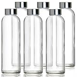 MEGALOWMART Glass Bottle Set Without Strap (Pack of 6)