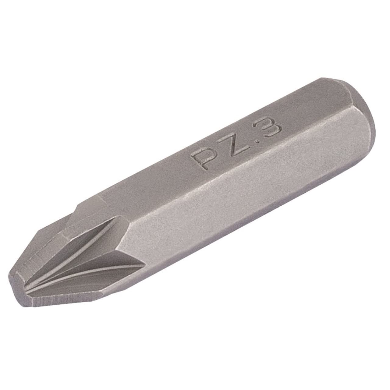 Draper 35996 2800M/PZ No 3 Pozi Type Impact Screwdriver Bit, 8mm , Blue