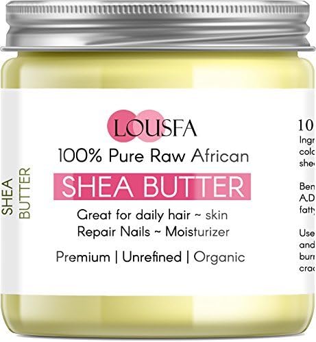 Lousfa Organic Shea Butter for Body and Face, 100 g
