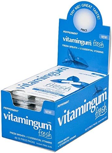 vitamingum FRESH (Peppermint) 6 count Tray Box