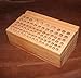 WellieSTR Wooden Stamp Stand Holder Wooden Holding Organiser Wood Tool Stand for Storing leathercraft Punches Tool Total 76 Hole