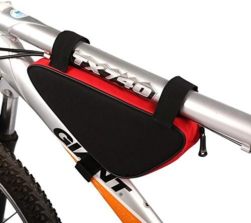 LWJgsa Bicycle Upper Tube Triangle Bag Mountain Bike Kit Black Red