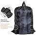 BeeGreen Laundry Bag Extra Large 115L Black Laundry Backpack with Padded Shoulder Strap Hanging Laundry Bag for College Dorm Apartment Durable Collapsible Washable