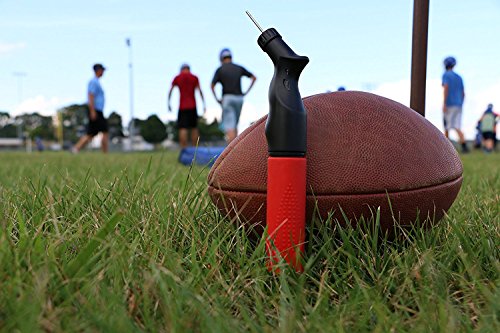 Taisk Ball Pump Dual Action Hand Pump with 6 Needles Portable Fast Push and Pull Ball Inflator Perfect for Rugby, Soccer, Football, Volley Sport Ball Inflation and More