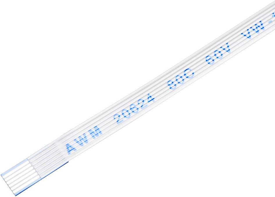 sourcing map Flexible Flat Cable, 6 Pins 0.5mm Pitch 150mm FPC FFC Flexible Ribbon Cable for LCD TV Car Audio DVD Player Laptop 5Pcs (B Type) - Image 5