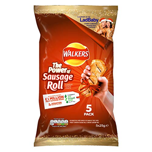 Walkers Sausage Roll Flavour Crisps 5 Pack 25g Pricepulse