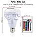 Autai Smart Bulb with Bluetooth Speaker and 24 Keys Remote Control RGB Multi Color Changing Dimmable