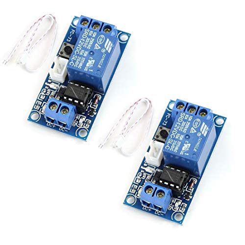 HiLetgo 2pcs 12V Single Bistable Self-Locking Relay