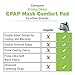 EnduriMed CPAP Neck Pad - Premium CPAP Strap Covers Compatible with Headgear Strap for CPAP - Comfort Cushions for Most Full Face Mask