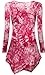 HiMONE Womens Long Sleeve Handkerchief Hemline Tunic Top Peachblow Large