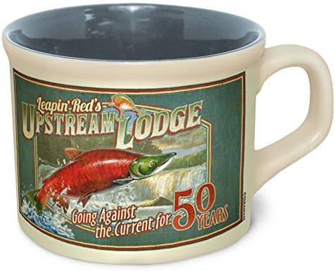 American Expedition Vintage Ad Soup Mug SALMON