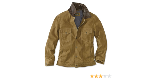 orvis suede trucker jacket