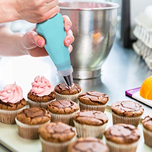 Piping Bag and Tips Set, Cake Decorating Kit for Baking with Reusable
