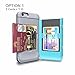 iPhone 6S Plus Case, TORU [iPhone 6S Plus Wallet Case Pattern Marble] Dual Layer Hidden Credit Card Holder ID Slot Card Case with Mirror for iPhone 6S Plus/iPhone 6 Plus - White Marble