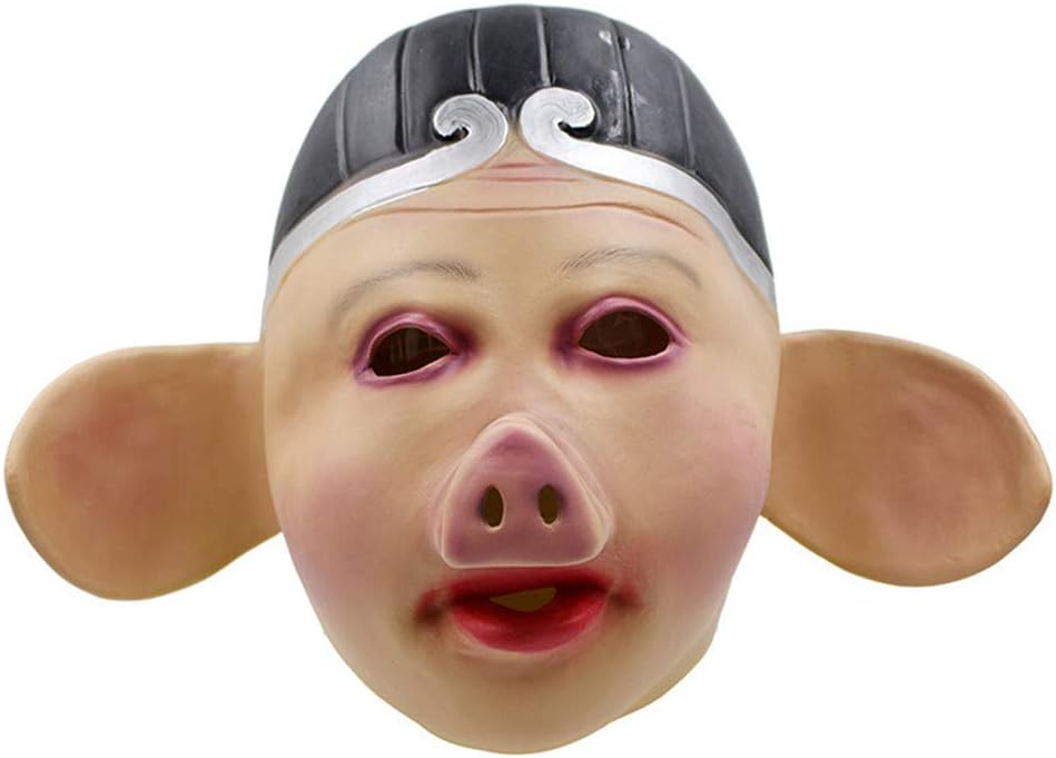 QTMY Latex Rubber Animal Pig Mask for Halloween Party Costume Amazon