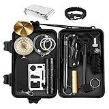 13 in 1 Portable SOS Emergency Survival Kit Multi Professional Tools Outdoor for Traveling/Hiking/Biking/Climbing/Hunting