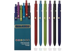 Ddaowanx Gel Pens, 6 Pcs 0.5mm Quick Dry Fine Point Smooth Writing Pens, Cute Office School Supplies Gifts for Women (6Pcs-Vi