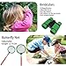 Outdoor Explorer Kit for Kids-39PCS Include Children’s Toy Binoculars Compass Whistle Magnifying Glass Bug Catch Backpack Stickers And Pen. Kids Adventure Pack Camping, Hiking For Kids Adventure